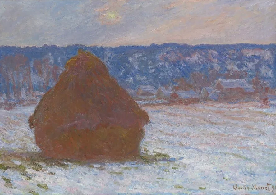 Stack of Wheat (Snow Effect, Overcast Day)