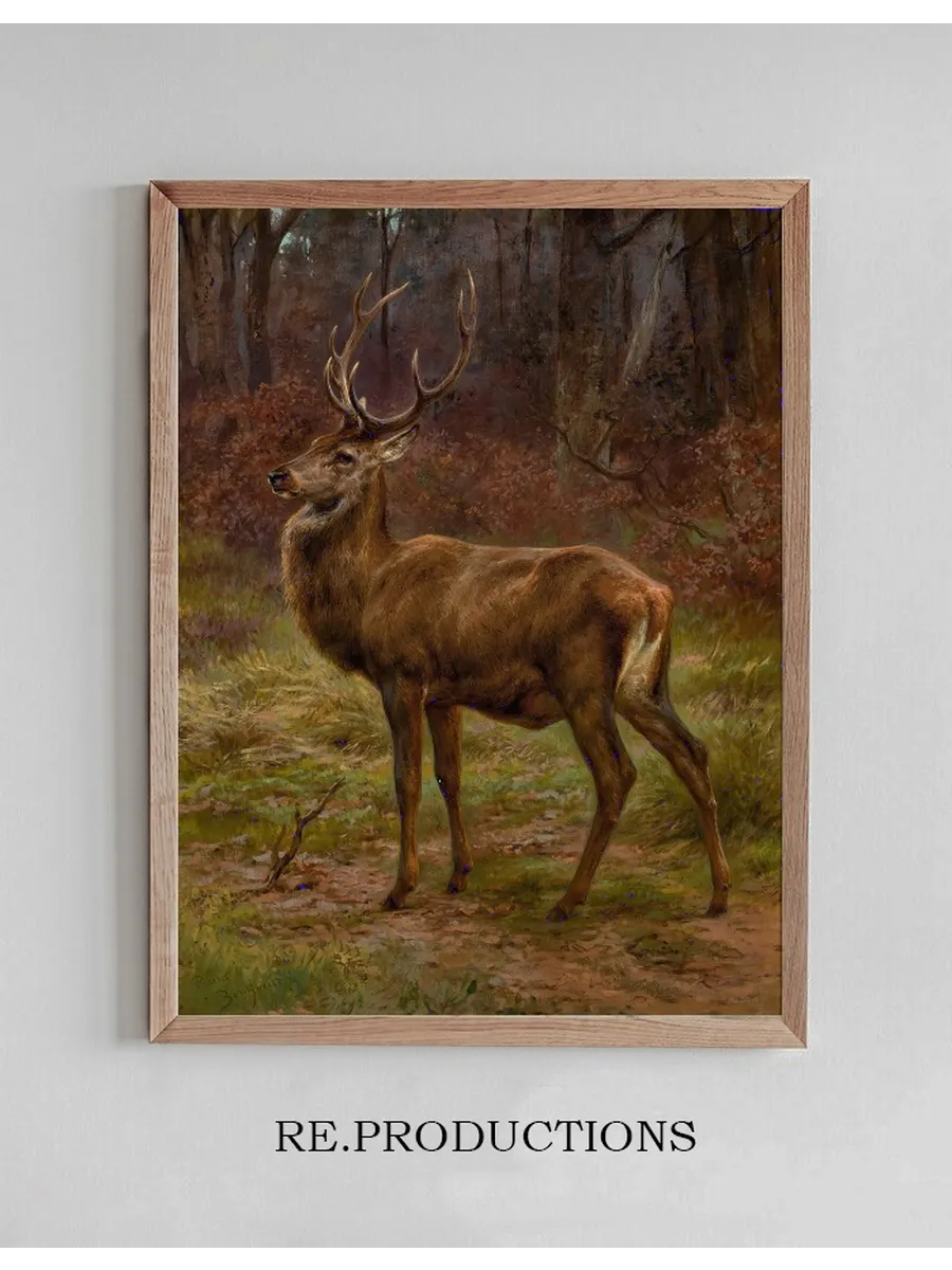 Stag In An Autumn Landscape