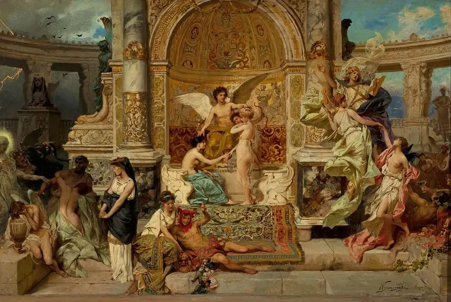 Stage Curtain in the Krak W Theatre, Sketch