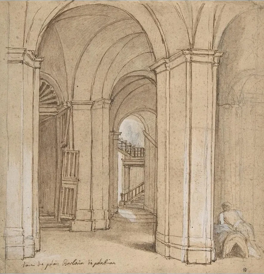 Staircase in the Palazzo Barberini, Palestrina