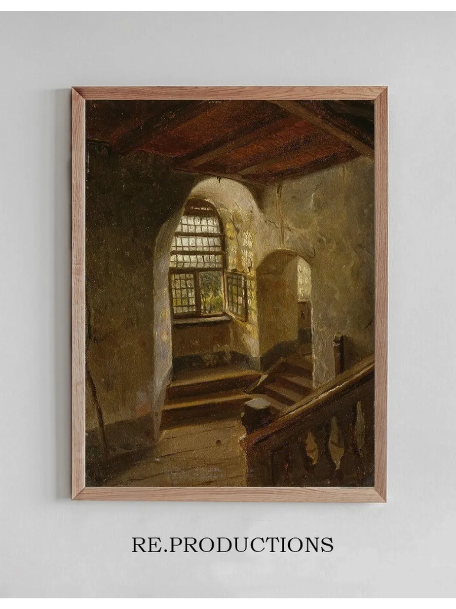 Stairway in a Castle by the Rhine