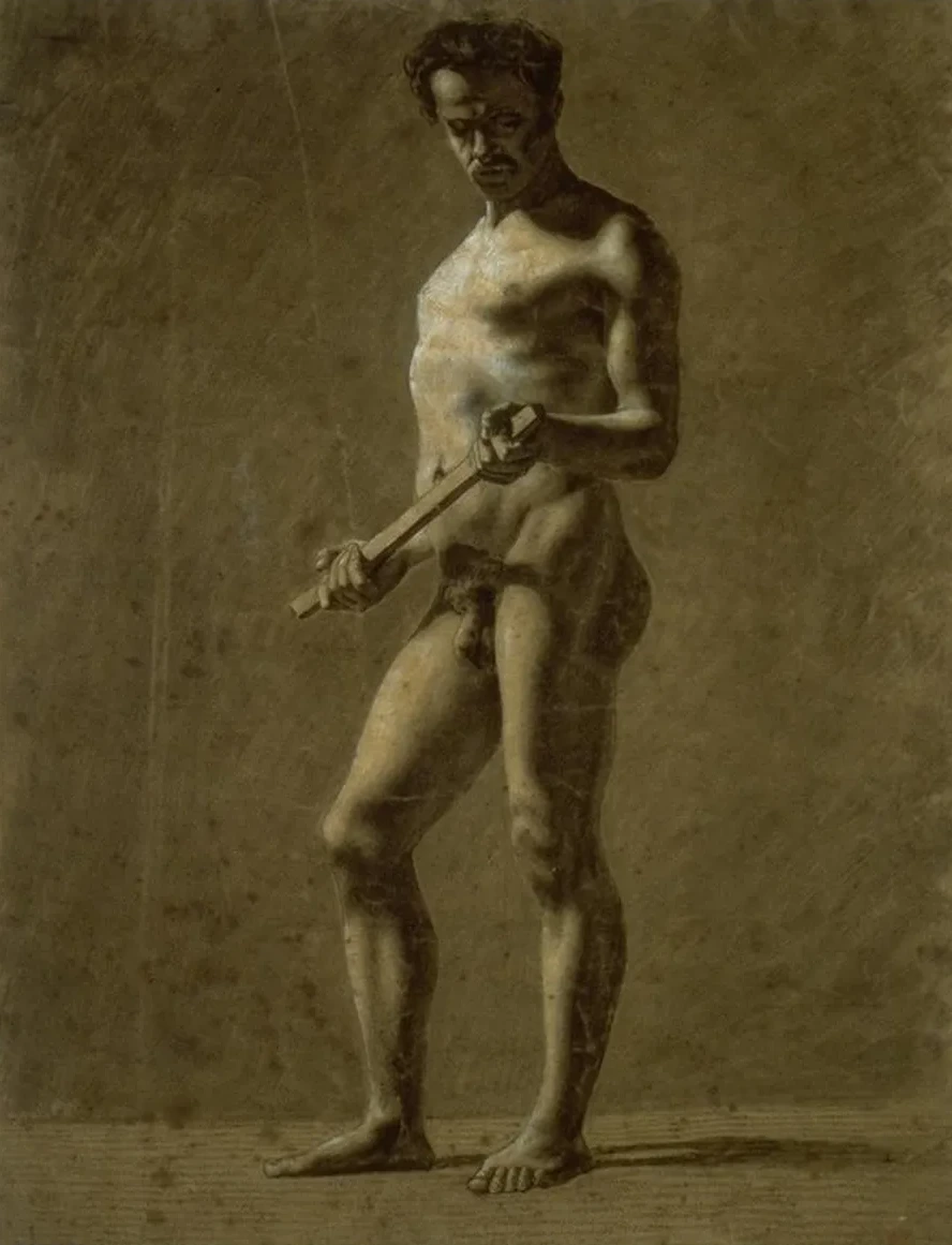 Standing Academic Male Nude