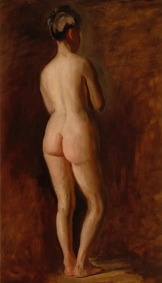 Standing Female Nude (back View)