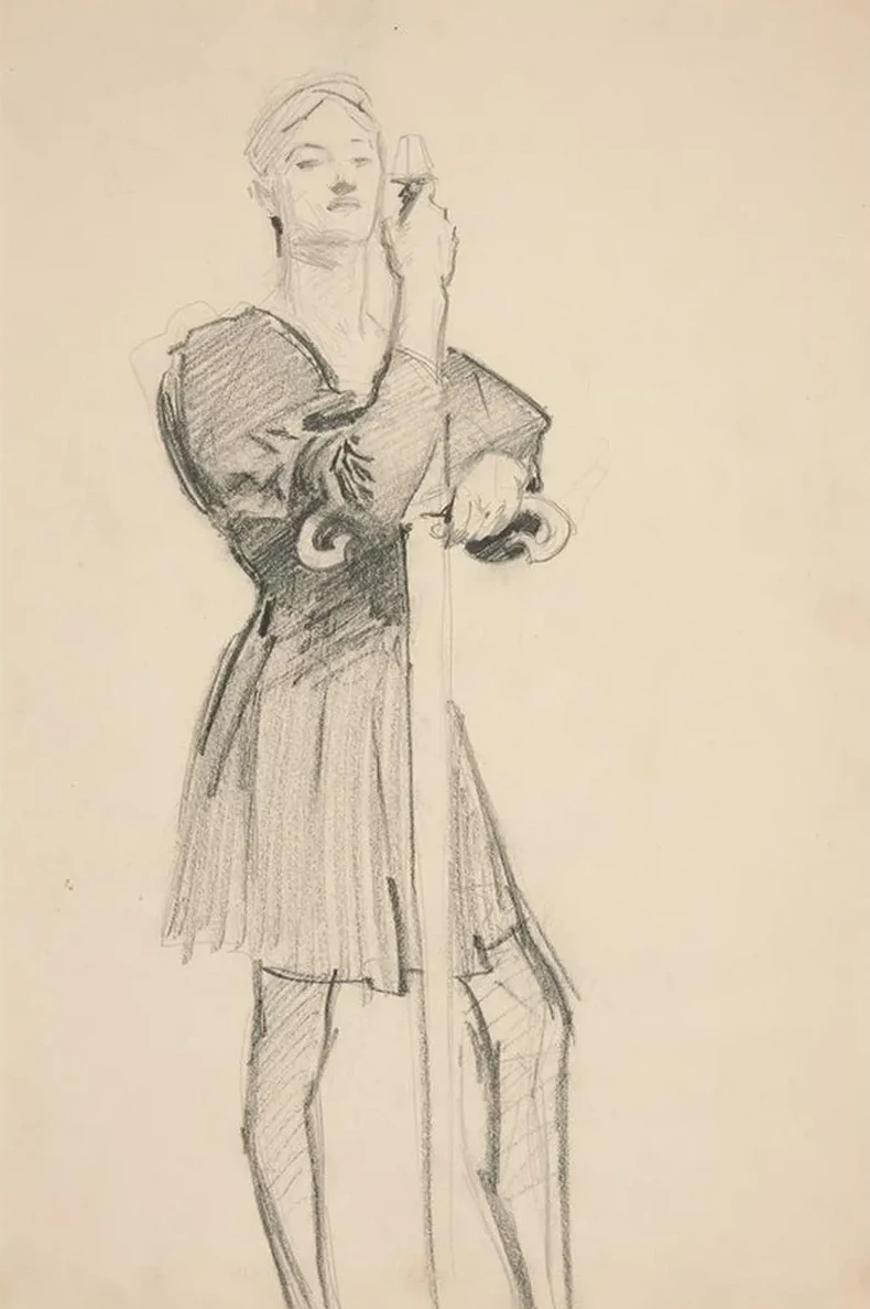 Standing Figure with Aspear