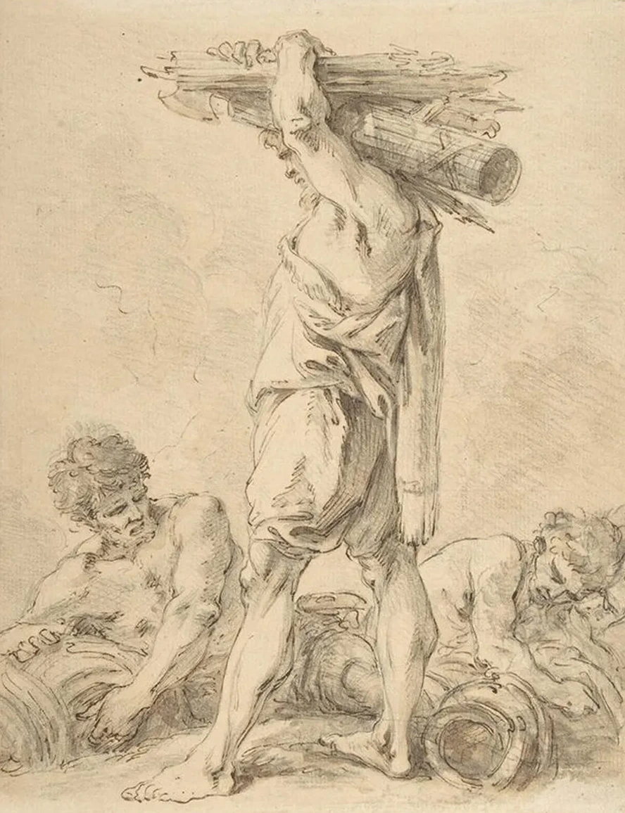 Standing Man Carrying Fasces and Arms
