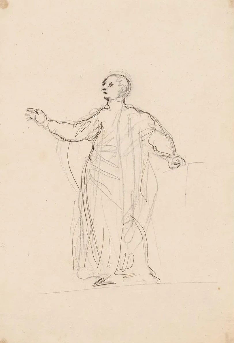 Standing Man Gesturing