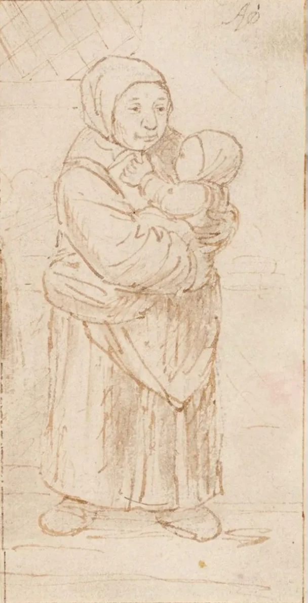 Standing Woman Cradling a Child