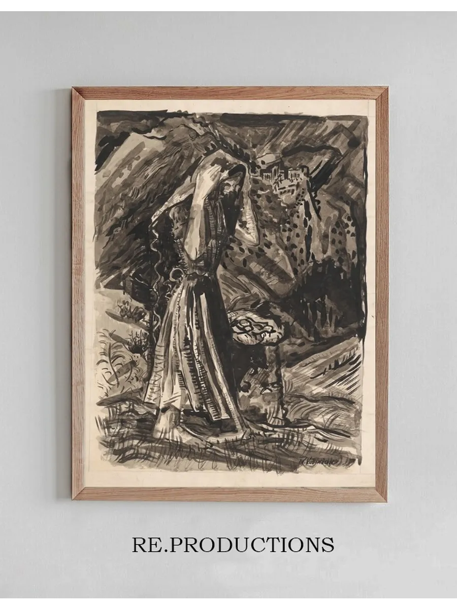 Standing Woman with a Bag of Potatoes