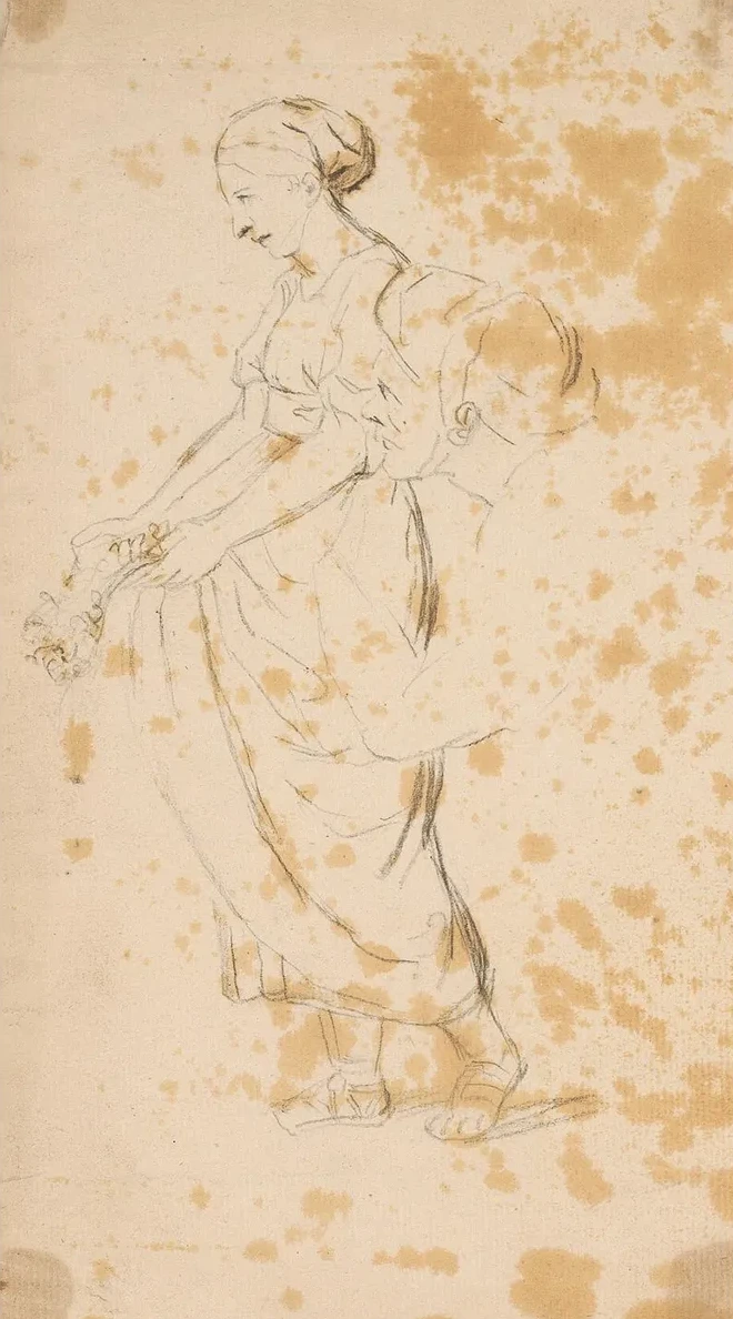Standing Woman, Head of Man