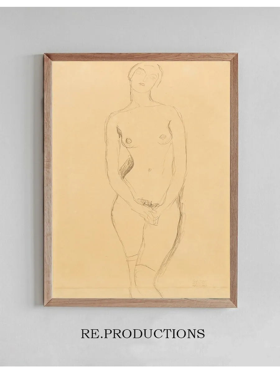 Standing Female Nude Seen from the Front