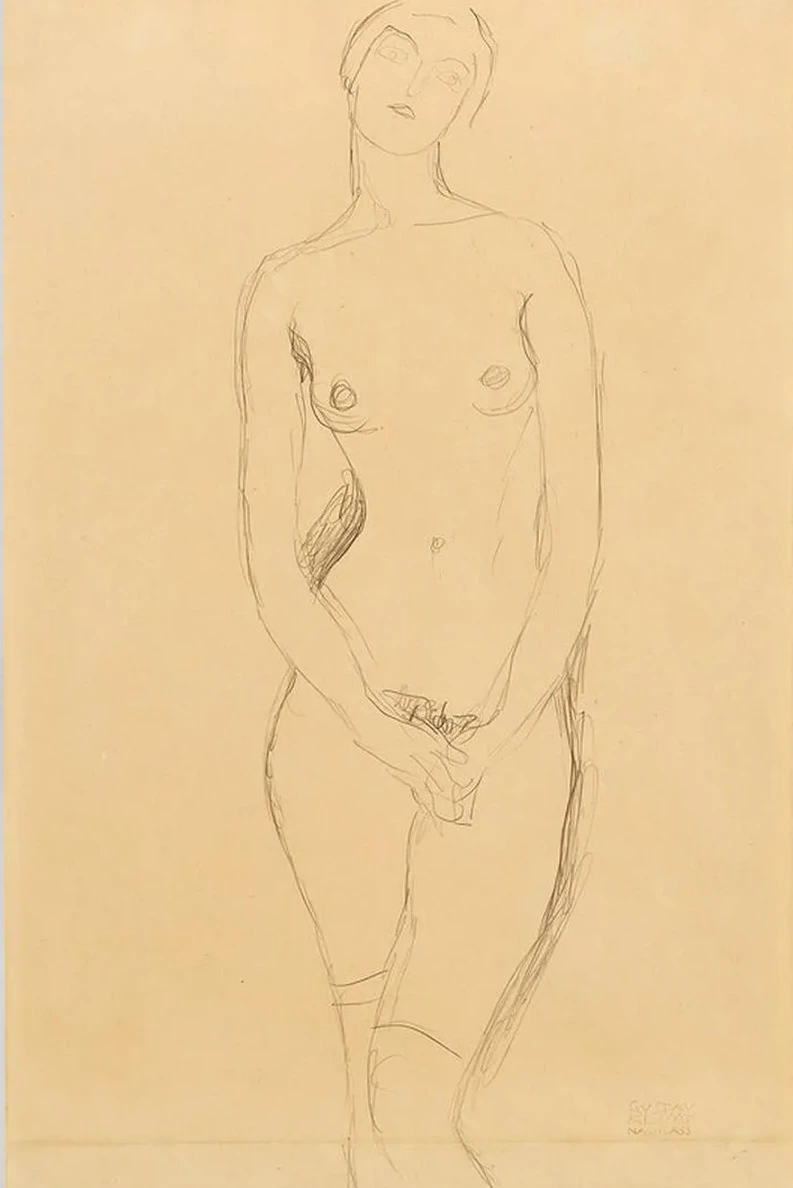 Standing Female Nude Seen from the Front