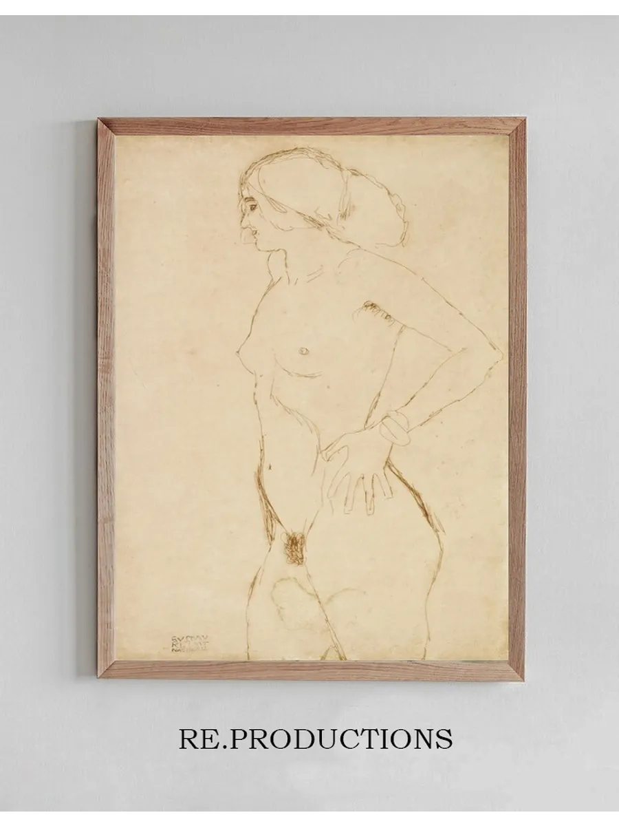 Standing Nude Girl, Facing Left