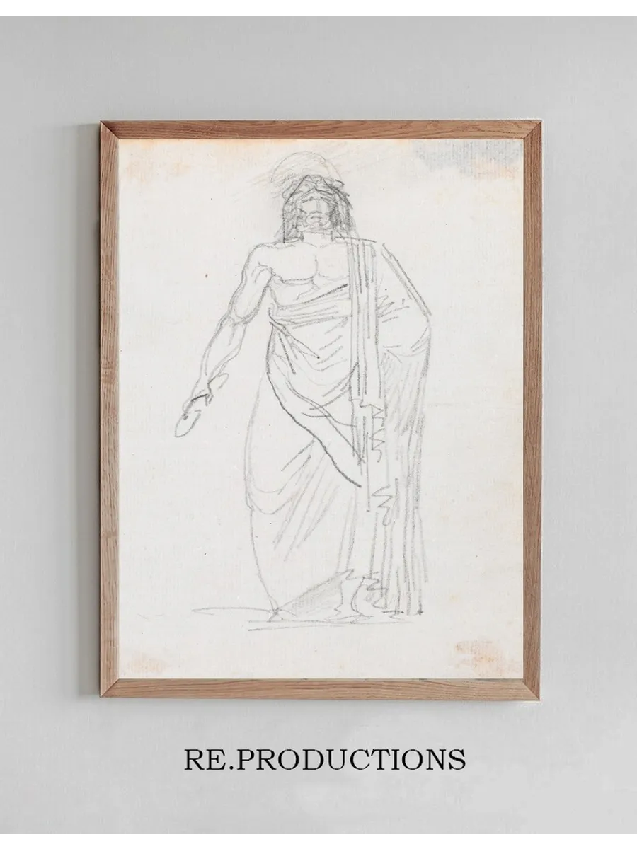 Statue of Zeus Holding a Thunderbolt