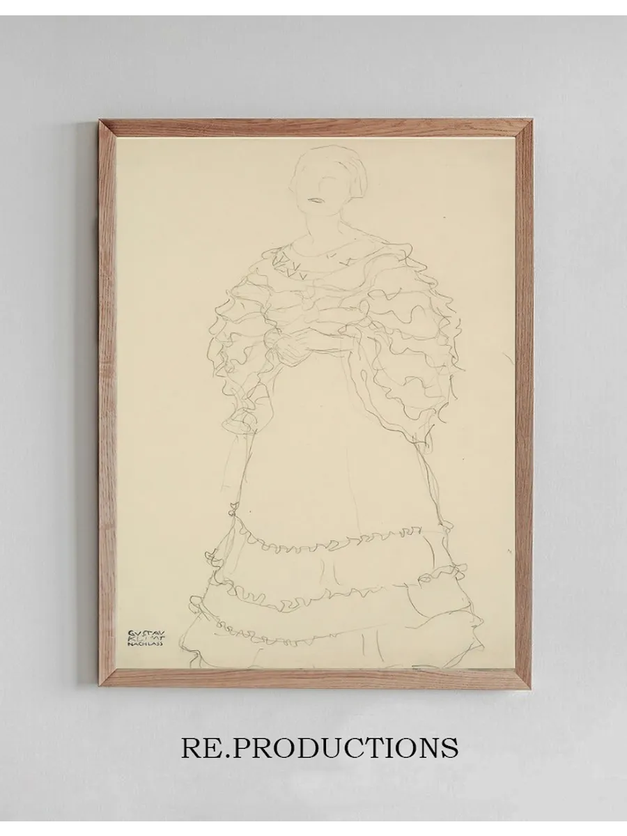 Stehend Etwas Nach Links, Die H nde Ineinandergelegt (Standing Figure Facing Slightly To The Left, Hands Folde