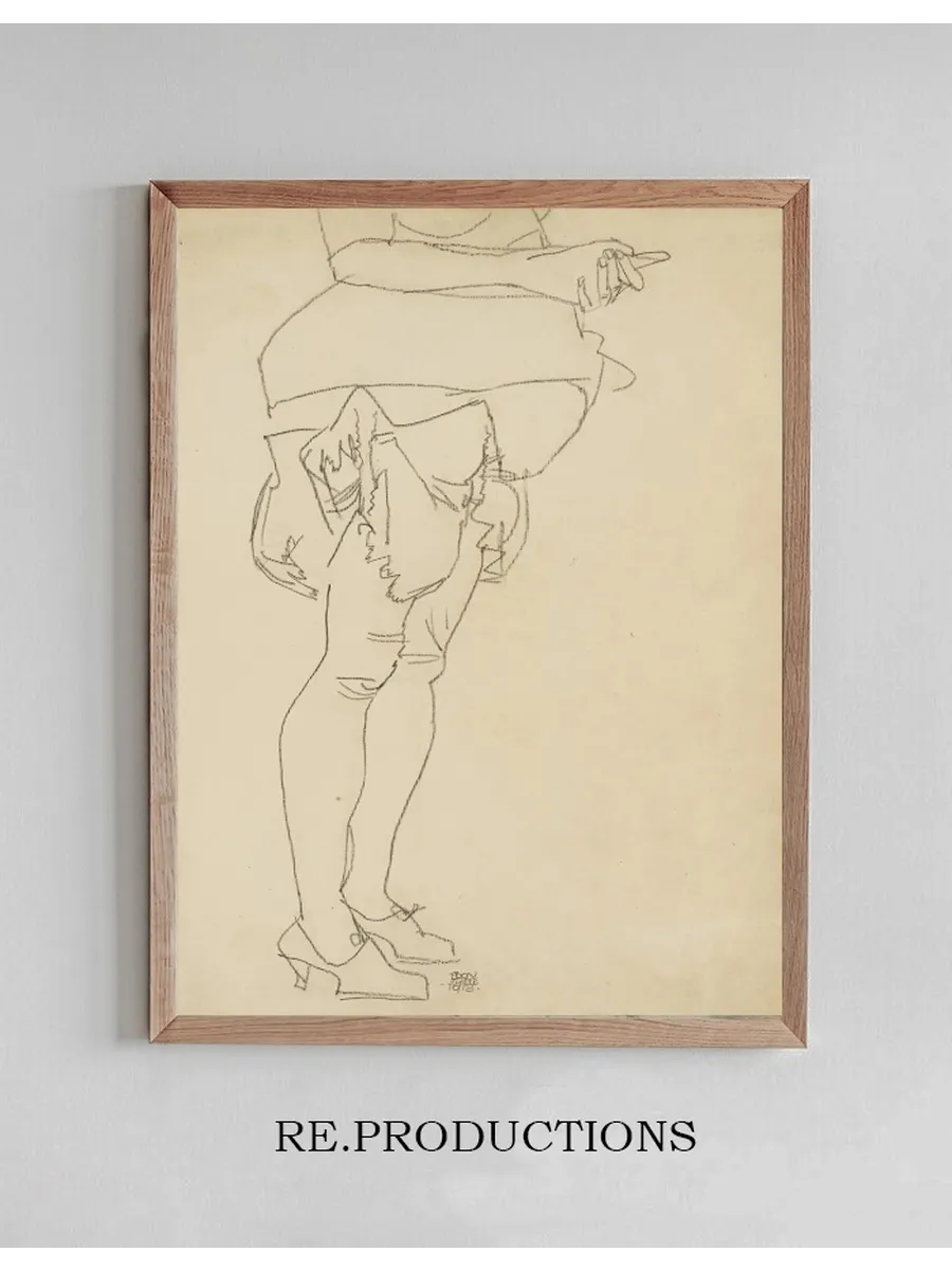 Stehend Frau, Beinstudie (Standing Woman, Leg Study)