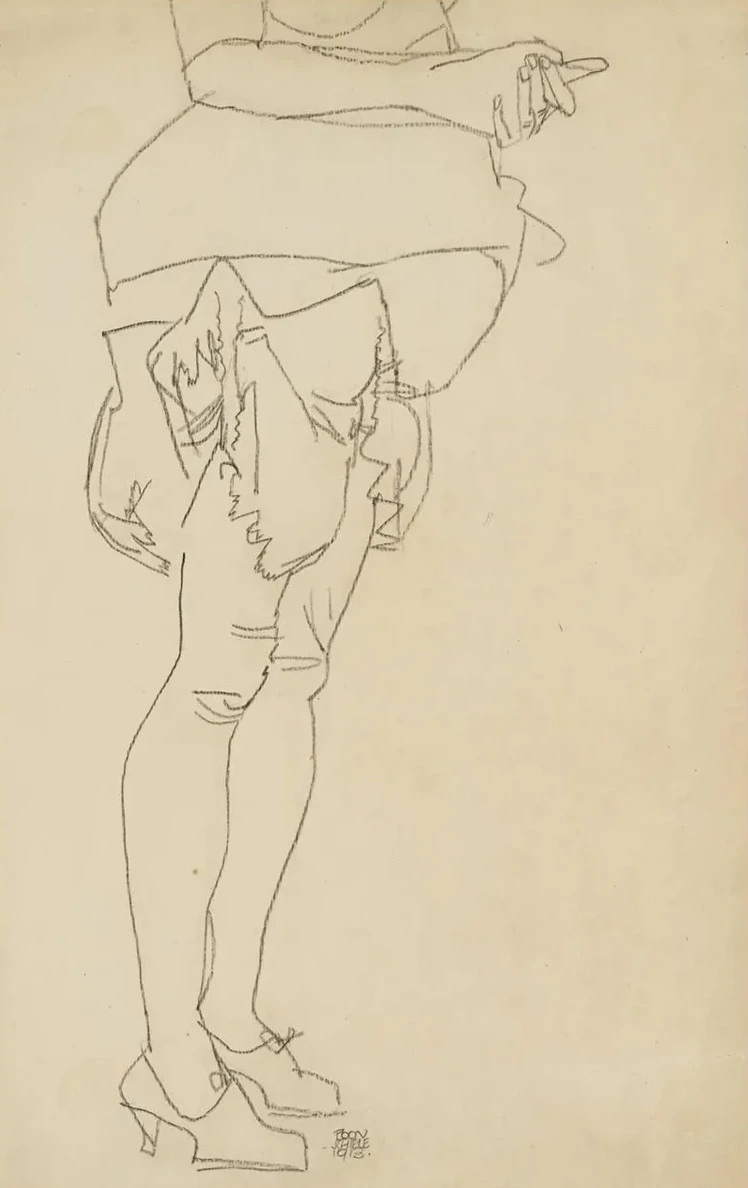 Stehend Frau, Beinstudie (Standing Woman, Leg Study)