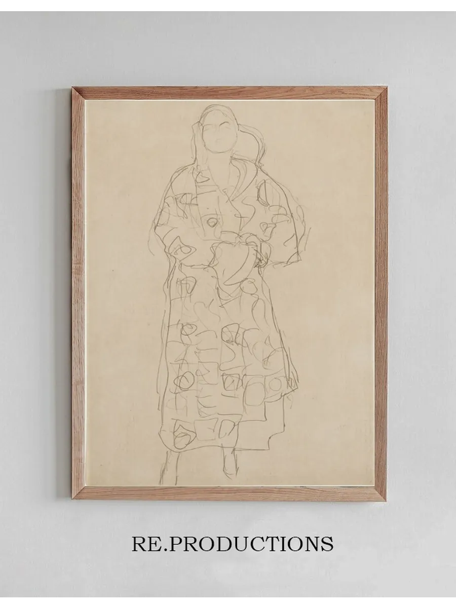 Stehende Figur im Verzierten Kleid (Standing Figure in Ornamented Gown)