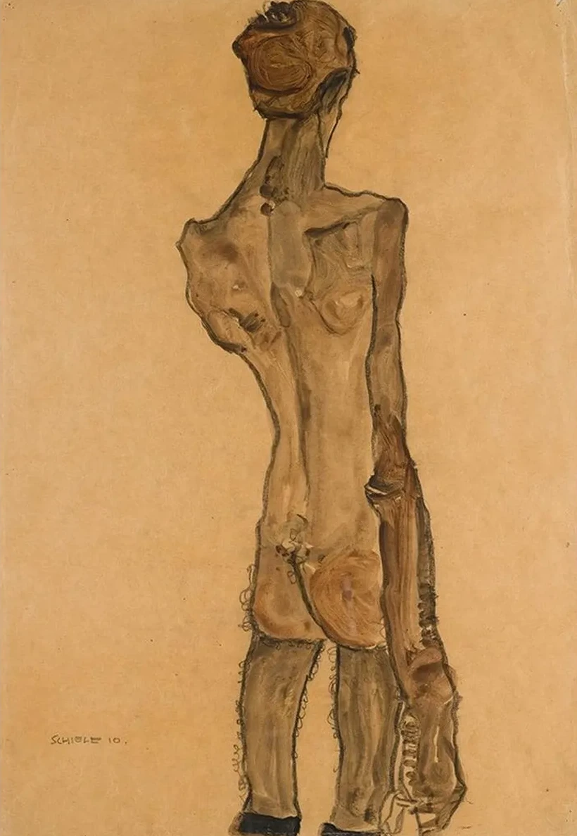 Stehender M nnlicher R ckenakt (Standing Male Nude, Back View)