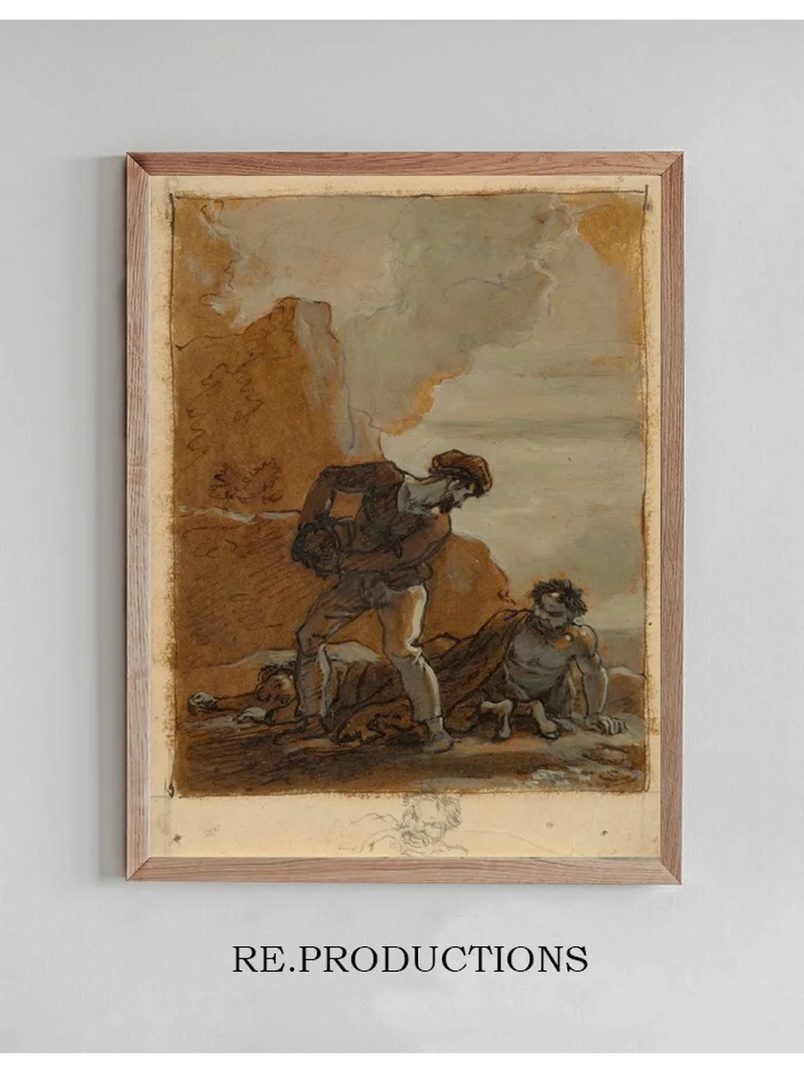 Stephano and Trinculo with Caliban