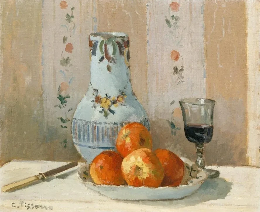 Still Life with Apples and Pitcher
