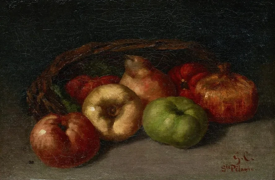 Still Life with Apples, Pear, and Pomegranates