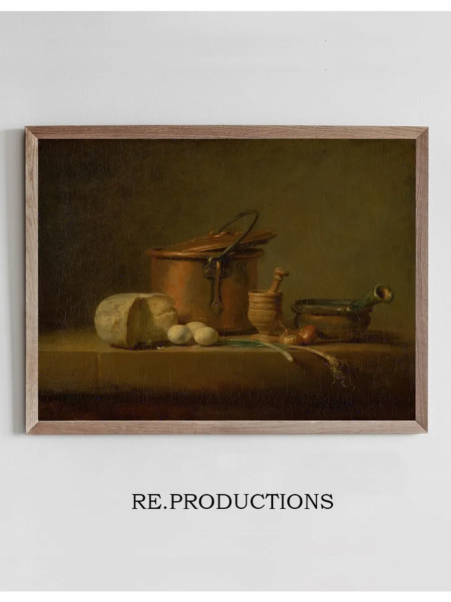 Still Life with Copper Pot, Cheese and Eggs