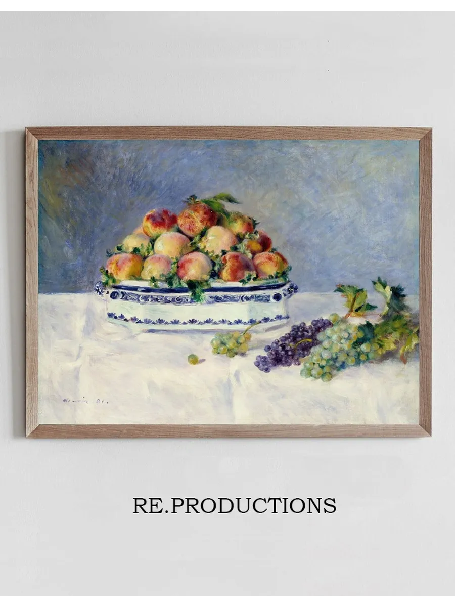 Still Life with Peaches and Grapes