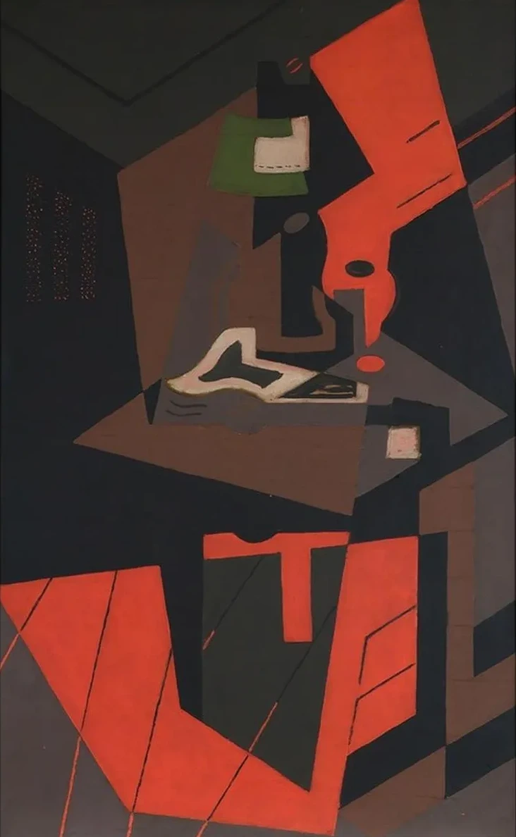 Still Life with Red Lamp