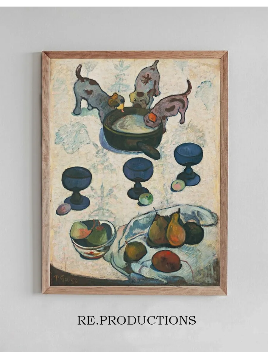 Still Life with Three Puppies