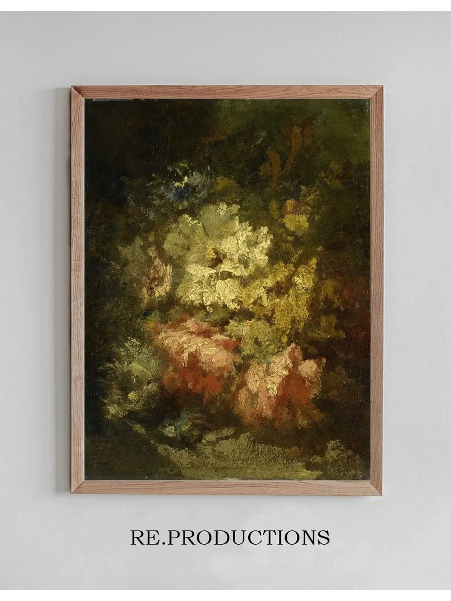 Still Life with White and Red Roses