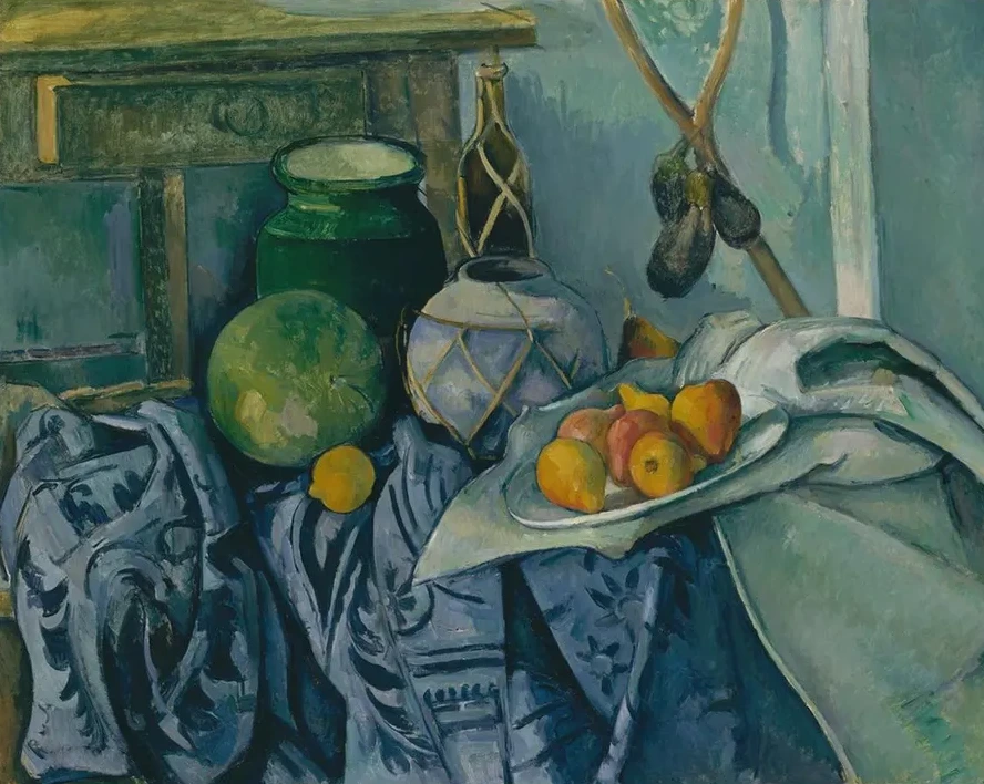 Still Life with a Ginger Jar and Eggplants