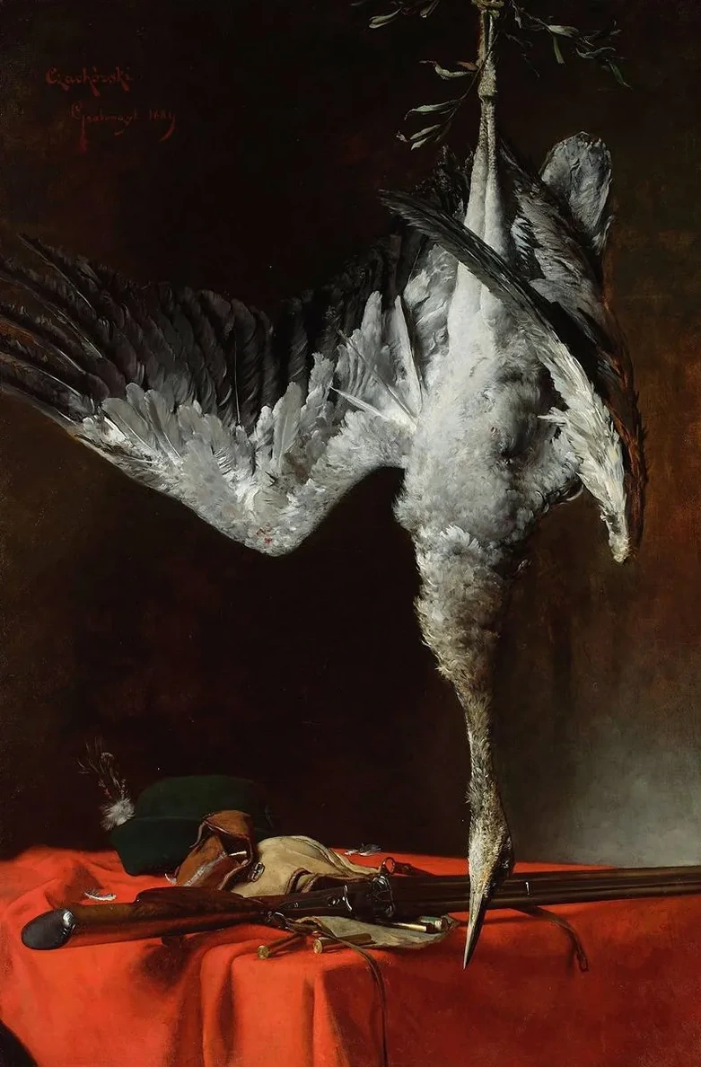 Still Life with a Heron