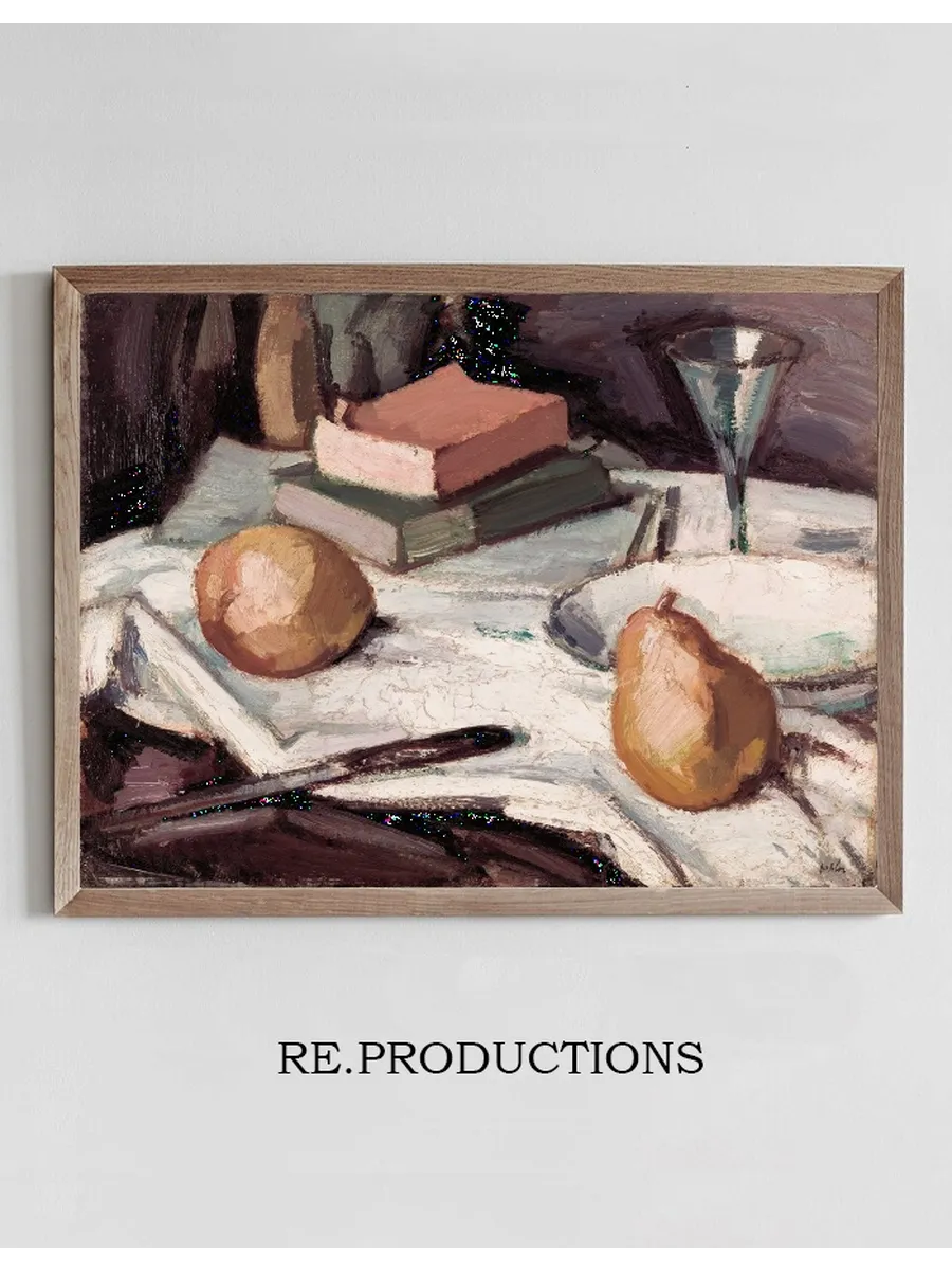 Still Life with Pears and Wineglass