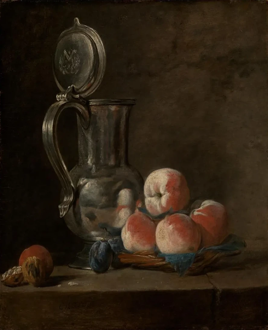 Still Life with Pewter Jug and Peaches