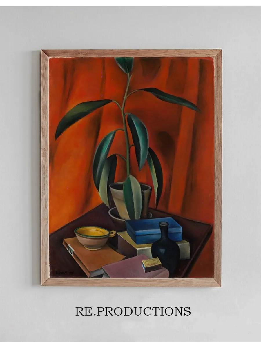 Still Life with Rubber Tree