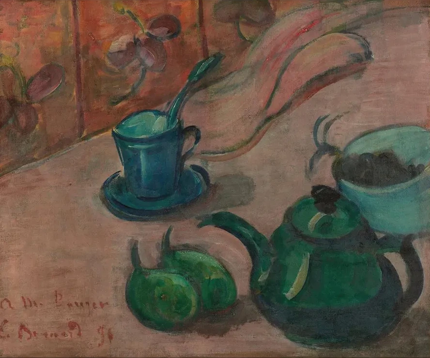 Still Life with Teapot, Cup and Fruit