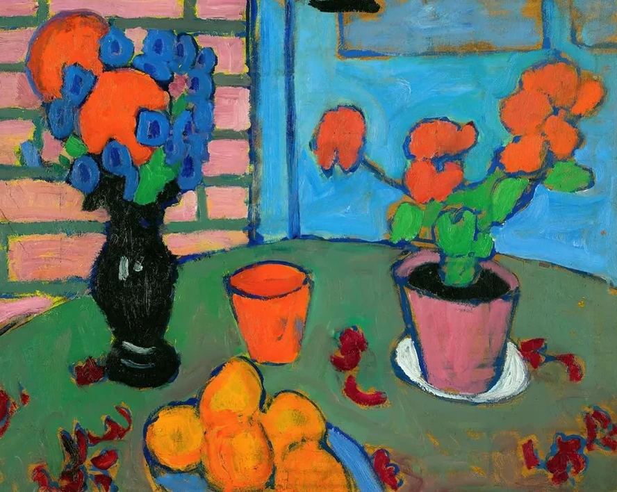 Still - Life With Flowers And Oranges