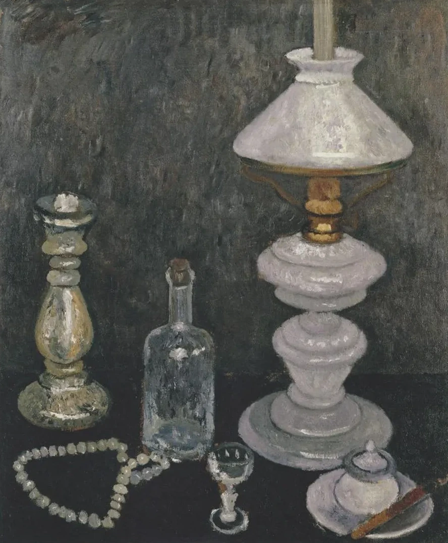 Stillleben Mit Gaslampe