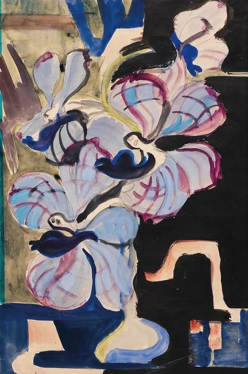 Stillleben Mit Orchideen (tanzende Traumwesen)