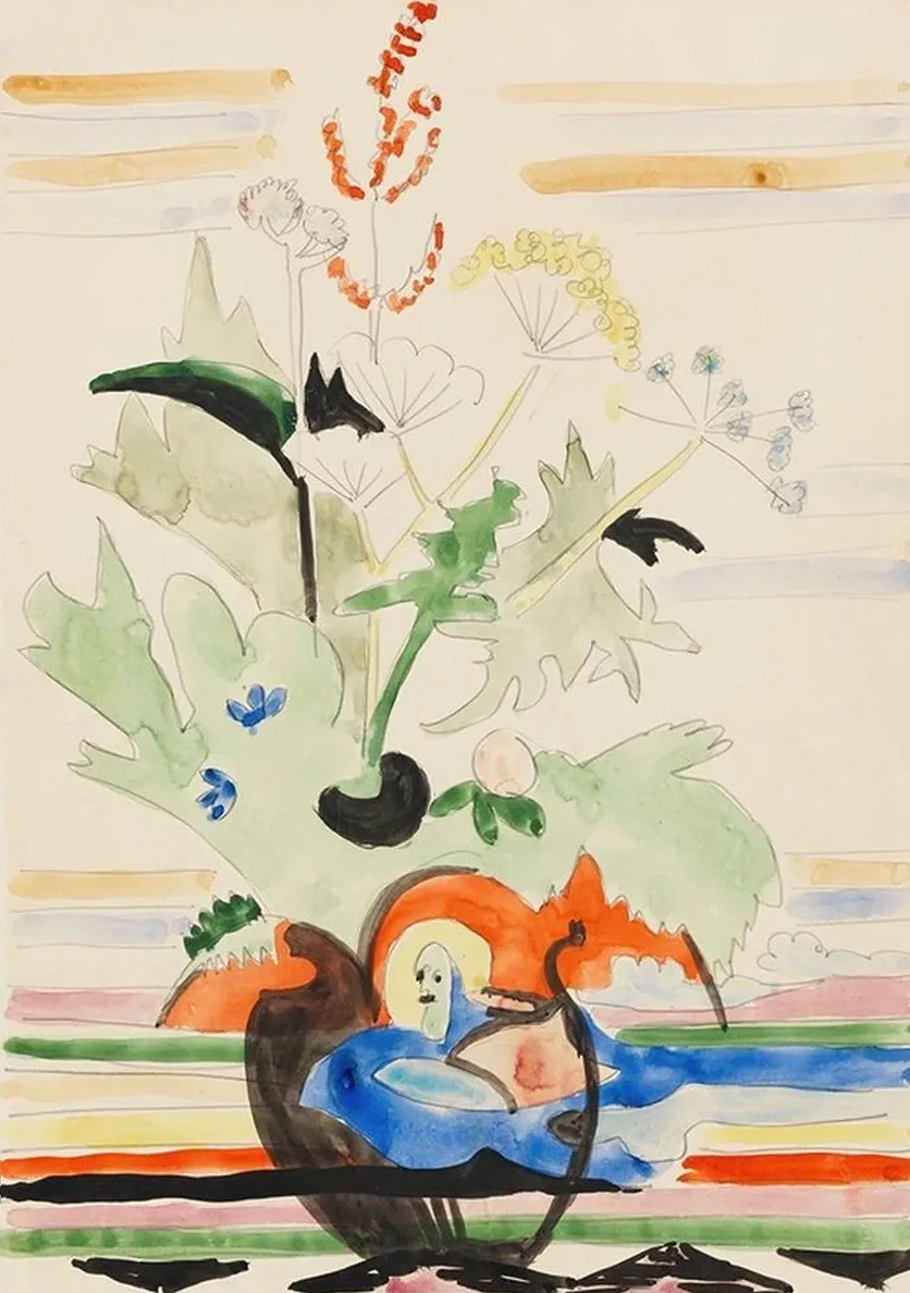 Stillleben Mit Wiesenblumen