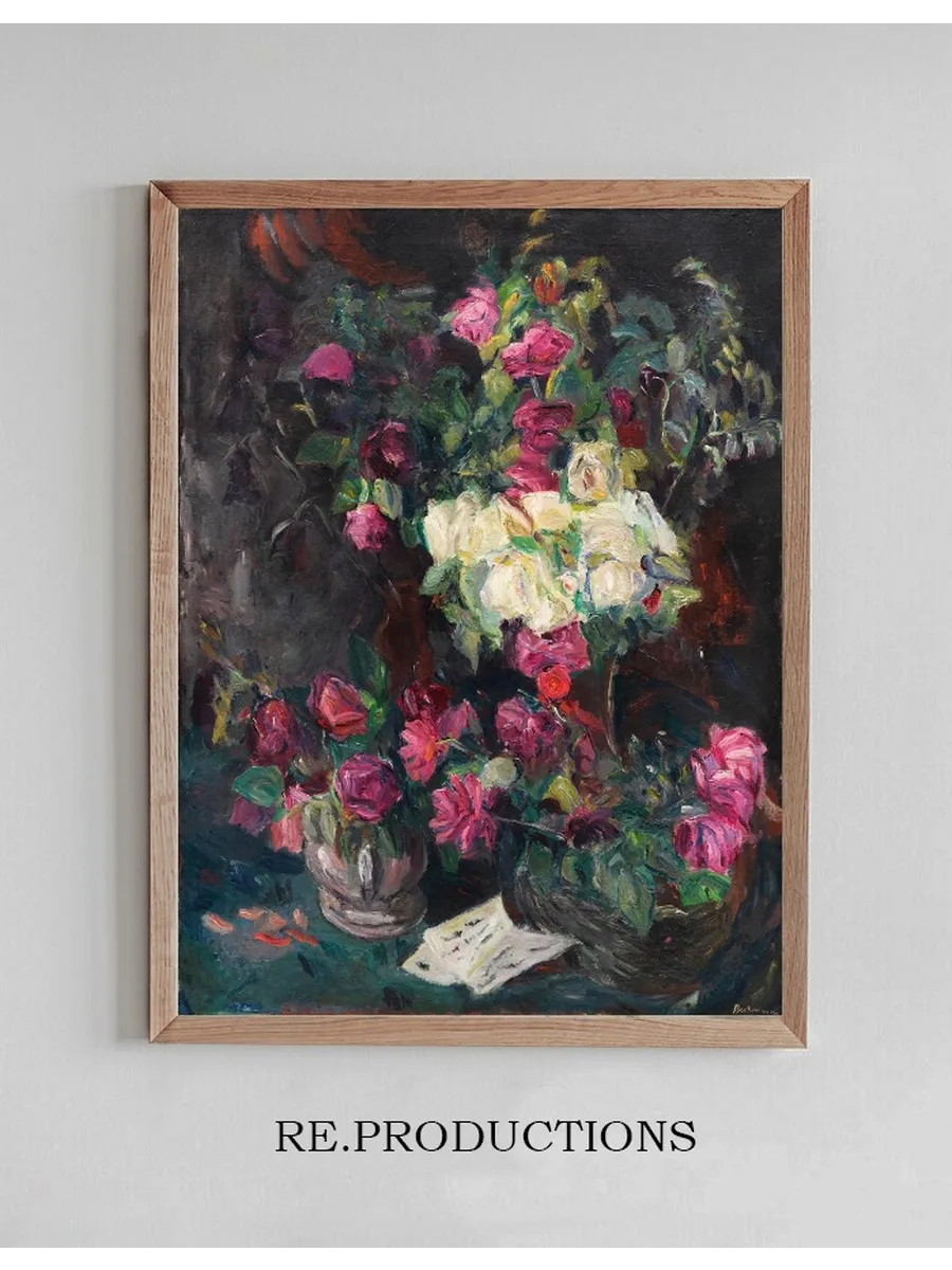 Stillleben Mit Roten Rosen