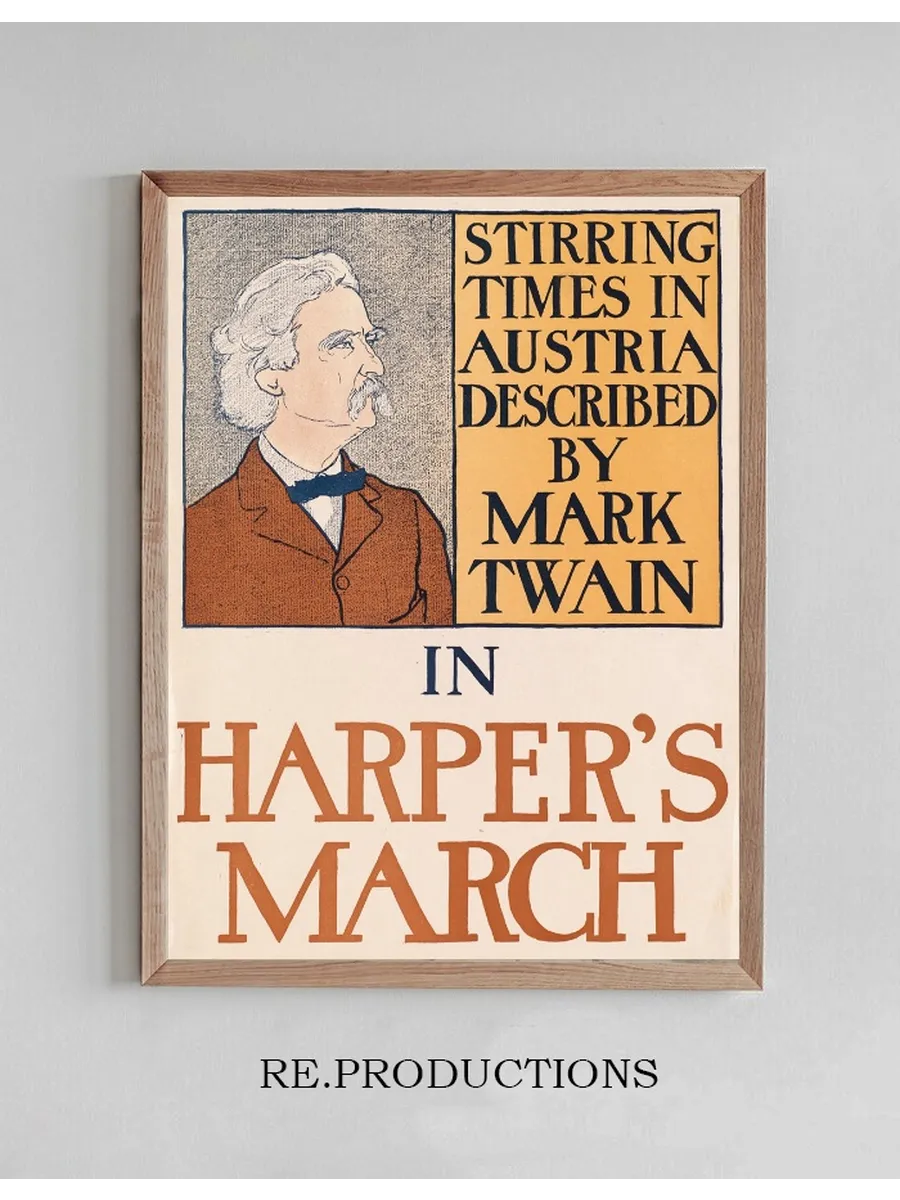 Stirring Times in Austria Described by Mark Twain in Harper's March