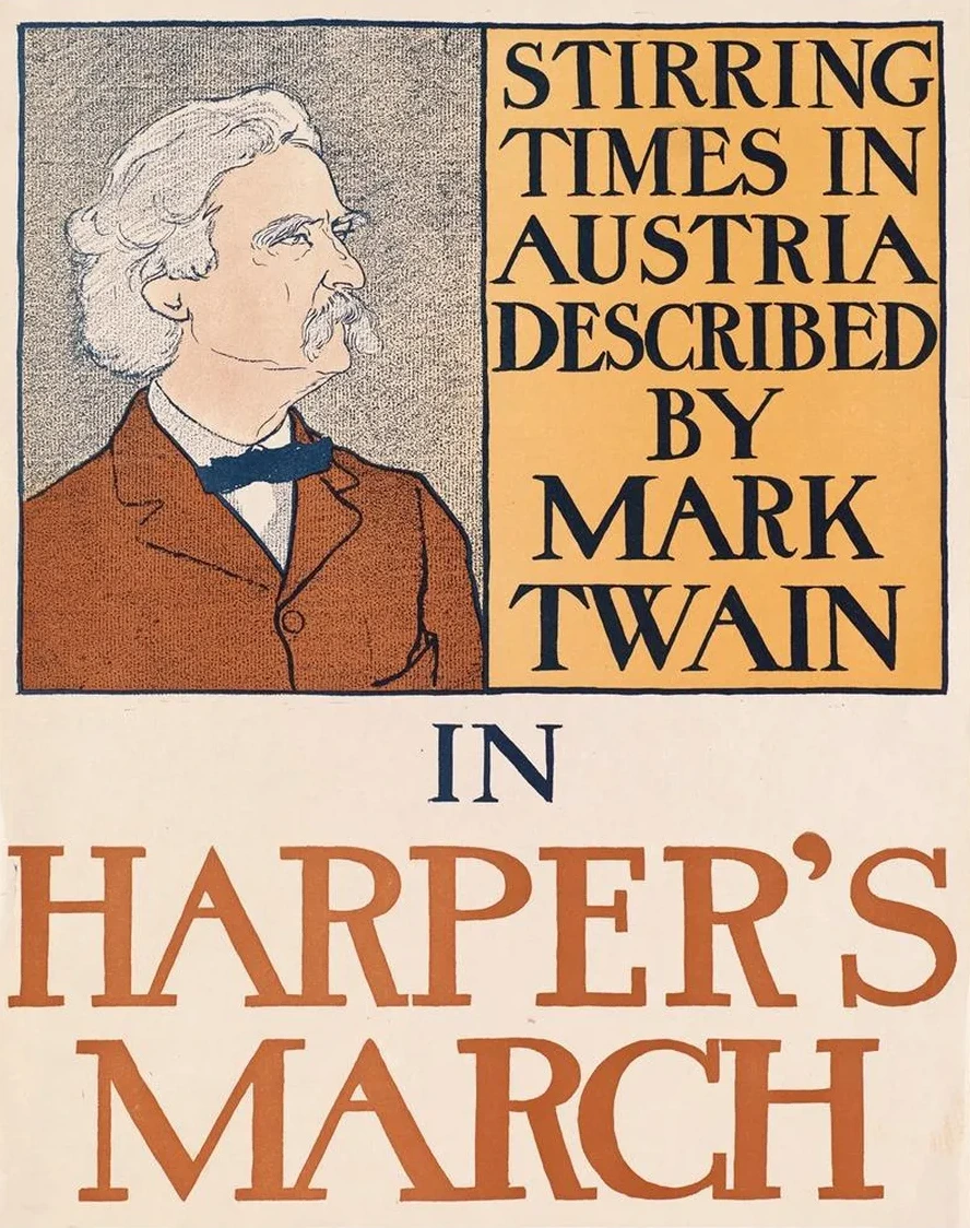 Stirring Times in Austria Described by Mark Twain in Harper's March