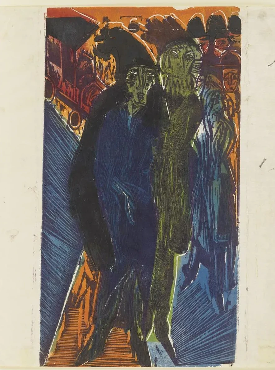 Stra Enszene (nach Dem Gem Lde Stra Enszene von 1914)