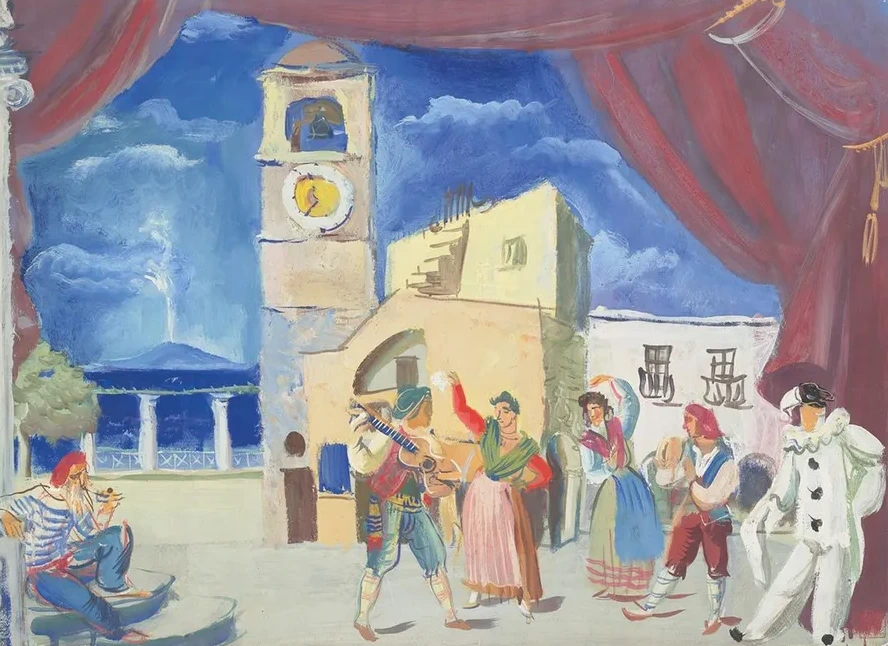Street Musicians and Dancers, Capri