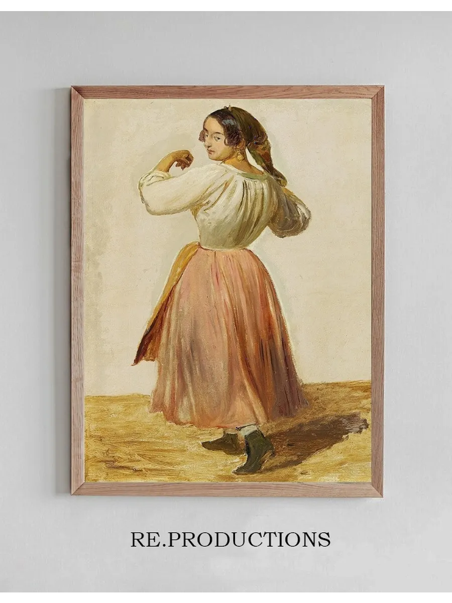 Studie af Dansende Italienerinde