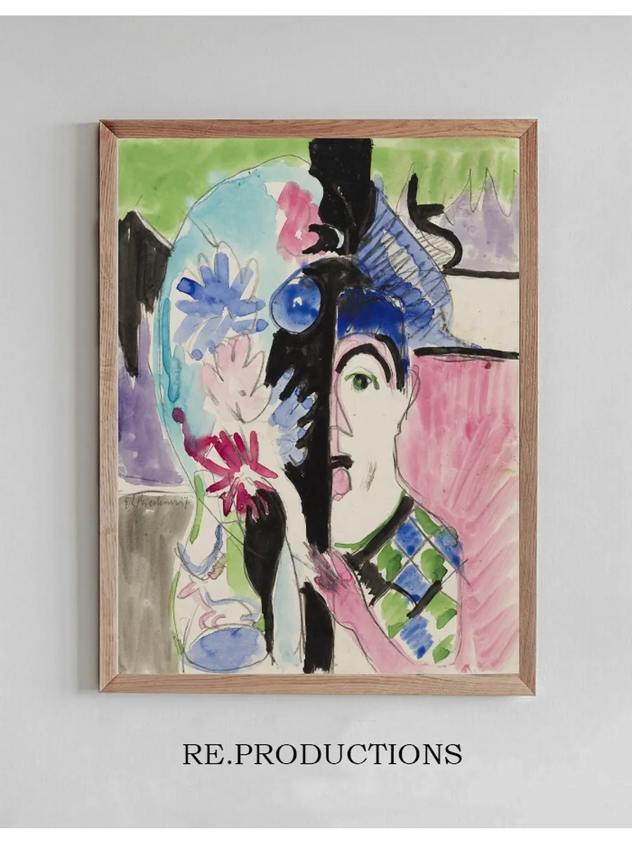 Studie Zu M Llerkopf Mit Blumen