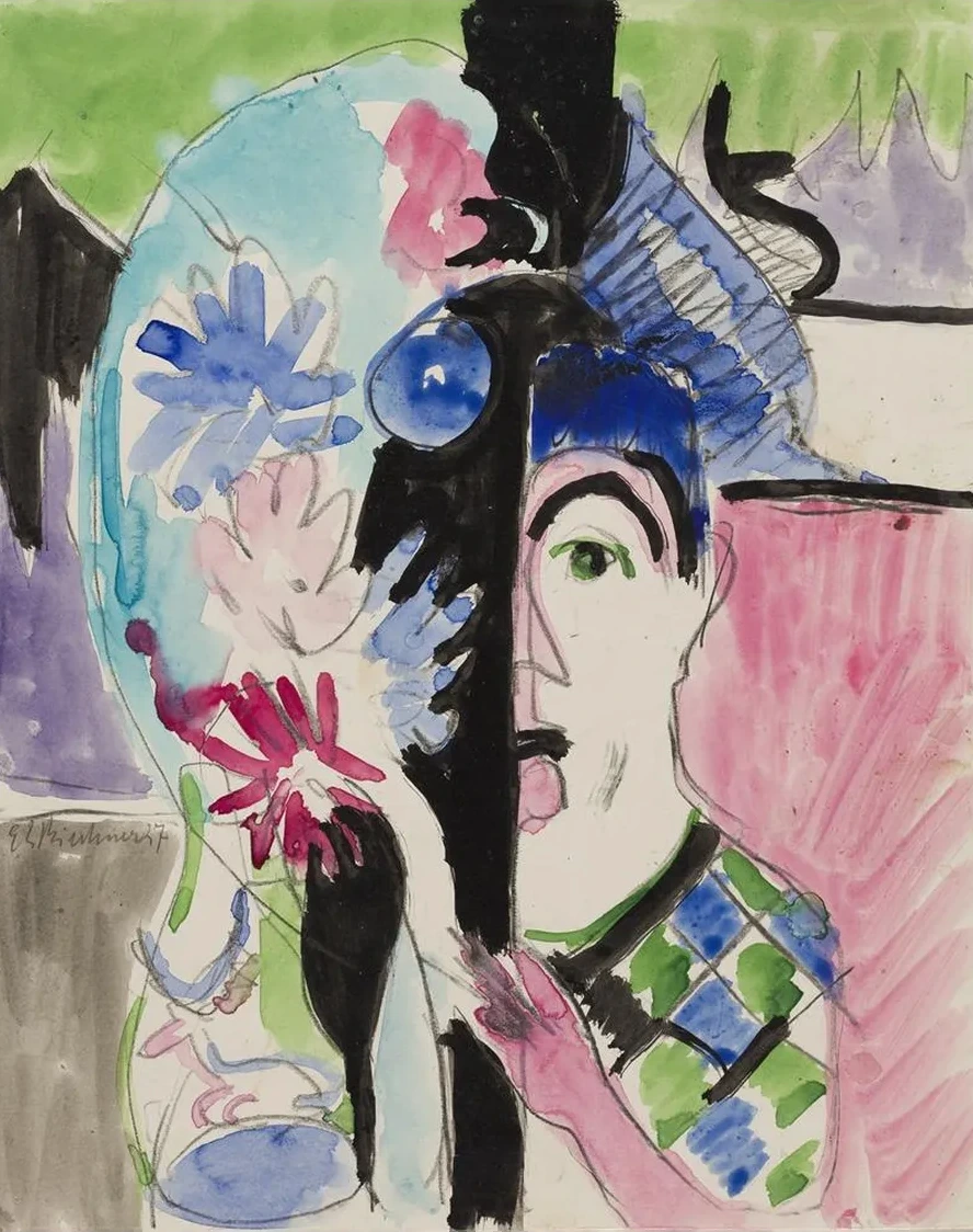 Studie Zu M Llerkopf Mit Blumen