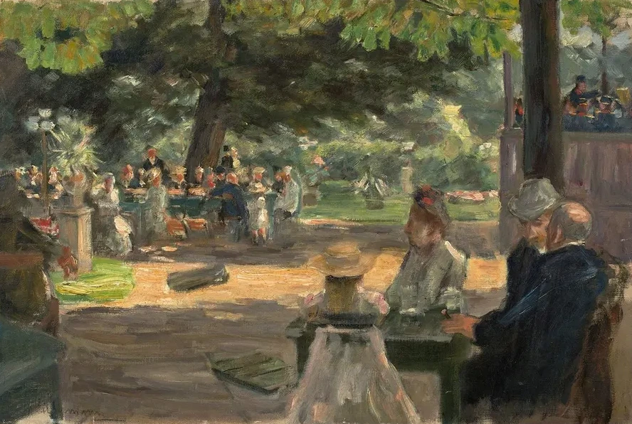 Studie Zum,restaurationsgarten in Leiden