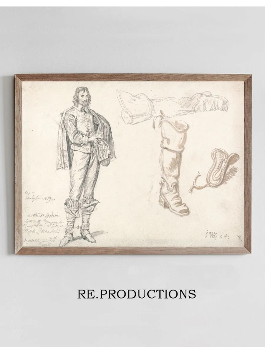 Studies After Anthony van Dyck's Portrait of Arthur Goodwin